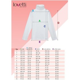 Resim Lovetti Lila Kız Çocuk Tam Balıkçı Uzun Kol Tişört 1022L009 Lila 