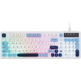 Resim Af-98 Kablolu Mekanik Hisli Oyuncu Klavye - Kahverengi Switch Hissiyatlı 