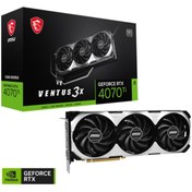 Resim MSI Geforce Rtx 4070 Ti Ventus 3x 12g Oc 12gb Gddr6x 192bit Dx12 Dlss 3 Gaming (oyuncu) Ekran Kartı 