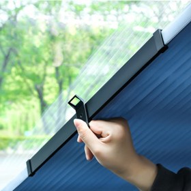 Resim Ally 46 CM Araç Ön Cam Güneşlik Otomatik Geri Çekilebilir Katlanab 