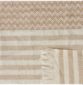 Resim Soft Koltuk Örtüsü - Bej - 180x210 Cm Çok Renkli 