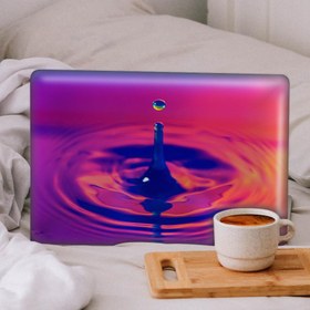 Resim Neon Işıkta Su Damlası Notebook Sticker, Laptop sticker,, Hp Sticker, Asus Sticker, 15.6 inç Sticker 