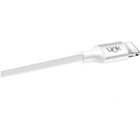 Resim Linktech A587 İphone UyumluLightning - 3.5mm AUX Kablo 1mt Beyaz 