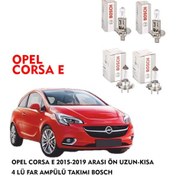 Resim OPEL CORSA E 2015-2019 ARASI ÖN UZUN-KISA 4 LÜ FAR AMPÜLÜ TAKIMI BOSCH 
