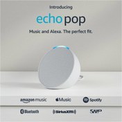 Resim Echo Pop - Tam Ses Kompakt Akıllı Hoparlör - Buzul Beyazı Amazon