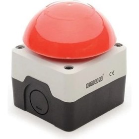 Resim Emas P1C400E72 Siyah-Gri Pl.kutu 72 mm Emniyet Acil Stop 