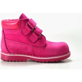 Resim Pinky Pinky Hakiki Deri Pembe Ortopedik Kız Bebek Çocuk Bot Pembe 