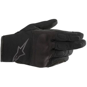 Resim Alpinestars S-max Drystar Korumalı Kadın Motosiklet Eldiveni Siyah Gri 