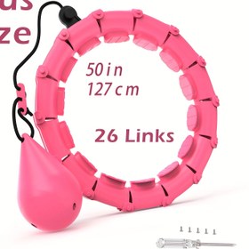 Resim 127.0 cm Artı Beden Pilates Dairesi ile Top, 26 Bölmeli Çıkarılabilir Bağlantılar, Evde Fitness, Pilates ve Bel Eğitimi için 360 Derece Dönen Akıllı Daire, Dış Mekan Kolaylığı 