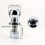 Resim Hightower 1 Adet 5000lbs Kapasiteli 50mm Çelik Römork Başlığı 1-7/8 7/8 2 Universal 