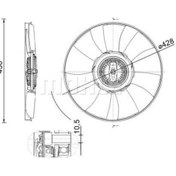 Resim Mahle-knecht-behr Cff529000p Fan Termiği Crafter 2.0 16-dasa-b-c \ Daua-b-c \ Dava \ Dawa 04l121301a 