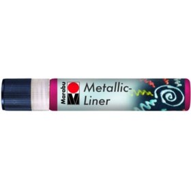 Resim Marabu Metallic Liner Boyutlu Boncuk Boyası 25ml 732 Kırmızı 