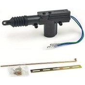 Resim Siyah 12v 2 Tel Evrensel Araba Kapı Güç Merkezi Kilitleme Motoru Kiti 2 Tel Aktüatör Otomatik Araç Merkezi Kilitleme Kontrol İstasyonu Kiti 