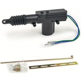 Resim Siyah 12v 2 Tel Evrensel Araba Kapı Güç Merkezi Kilitleme Motoru Kiti 2 Tel Aktüatör Otomatik Araç Merkezi Kilitleme Kontrol İstasyonu Kiti 