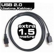 Resim 1.5 Metre 1.5Mt Usb Uzatma Kablosu Usb Uzatma Erkek Dişi Kablo AYNI GÜN KARGO