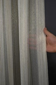 Resim Ev Depo Home Taç Altın Çizgili Tül Perde Normal (Orta) Pile Tek Kanat TACCELIKALTINSYRK, Altın, 330 x 260 