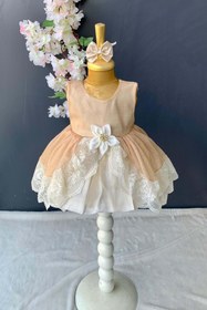 Resim Mnk Baby&Kids Fistolu Tütülü Kız Bebek Elbise Pnpn160 Pudra 