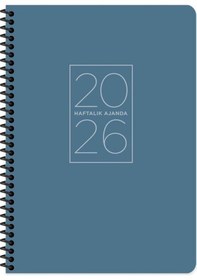 Resim 2026-20 28 Spiralli Haftalık Ajanda-mavi Mavi 