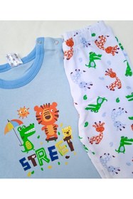 Resim ICEFIELDS %100 Pamuk Erkek Bebek Pijama Takımı 