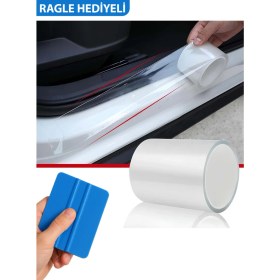 Resim Özgürceseç Araç Kapı Eşik Kaput Çizik Önleyici Şeffaf Koruma Folyosu - Ragle Hediyeli 