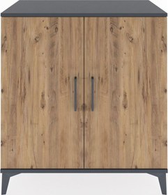 Resim Hyperion Şifonyer 2 Kapaklı 88x44x96 Antrasit-çam Antrasit 