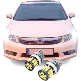 Resim Fardoktoru Honda Civic Fb7 Drl Gündüz Farı Led Ampulü Beyaz T20 