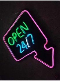 Resim Open 7/24 Açık Neon Led Tabela Neon Yazı 