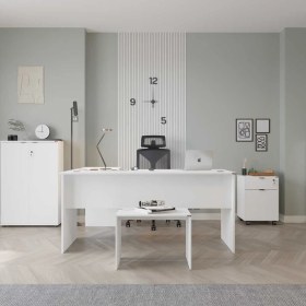 Resim Adore Rio Ofis L Masa - Diamond Beyaz 
