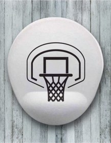 Resim Basketball Oval Bilek Destekli Mouse Pad Mousepad 