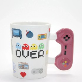 Resim River World Seri B Kupa Bardak Porselen Game Over Çok Renkli 