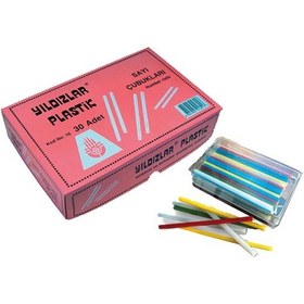 Resim Yıldızlar Sayı Çubukları Plastik Kutuda 16--30 Lu 