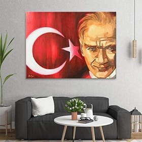 Resim Arty Tablo Atatürk Yağlı Boya AMZ-AKB032-x 55x40 
