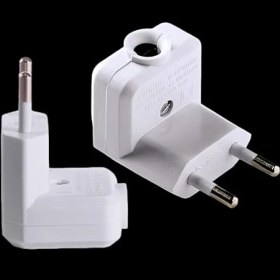 Resim L Tipi 10A Beyaz Erkek Fiş – 250V Priz Uyumlu, 1 Adet 