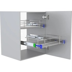 Resim Minnes Bilyalı Frenli Teleskopik Ray 46 mm x 45 cm 