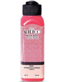 Resim Artdeco Akrilik Boya 140 Ml. 3043 Domates Kırmızı 