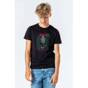 Resim Qivi Slipknot Day Of The Gusano We Baskılı Çocuk Siyah T-Shirt 