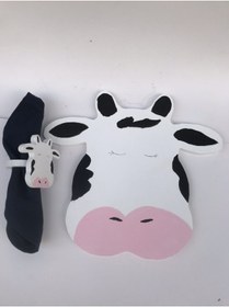 Resim Inek Peçete Halkası & Peçete Yüzüğü 2'li 