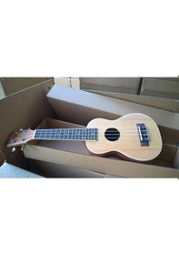 Resim Ahola Maun Ağacı Profesyonel 4 Telli Soprano Ukulele Gitar 