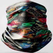 Resim Motosiklet Bandana Buff Boyunluk Unisex Bass 