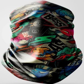 Resim Motosiklet Bandana Buff Boyunluk Unisex Bass 