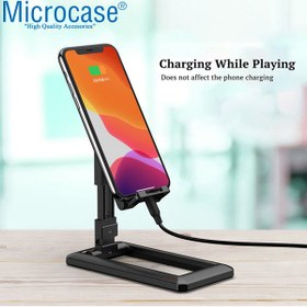 Resim Microcase Masaüstü Katlanabilir Açı Ayarlı Telefon Tablet Tutucu Stand Siyah - Al3489 