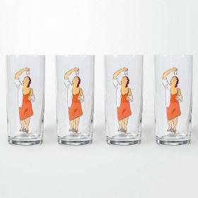 Resim Anason İşleri Hassas Denge Kadın Rakı Kadehi 4 Adet 