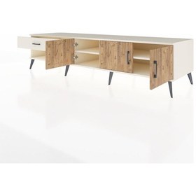 Resim Kronos Tv Ünitesi 2 Raflı Tek Çekmeceli 3 Kapaklı 220x59x51 Aytaşı-çam/aytaşı Atlas Çam/aytası - Aytası 