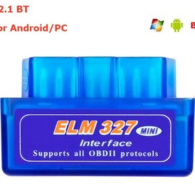 Resim Elm327 V2.1 Bt Mavi -süper Elm327 Bluetooth V2.1 Obd2 Araç Tarayıcı Teşhis Aracı Mini Elm 327 V2.1 V1.5 Wıfı/bt Pıc18f25k80 Android Ios Obd Protokolü 