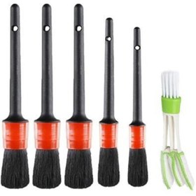 Resim Roichil Yumuşak Kıllı Iç Ve Dış Temizlik Için 5 1 Detaylı Araç Oto Temizlik Bakım Fırça Seti 