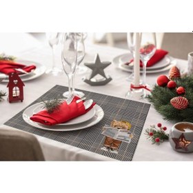 Resim Teddies Kumaş Amerikan Servis 4'lü Set 35x50cm Keten Kumaş, Ulusl. Yıkama Ve Solmama Sertifikası Çok Renkli 