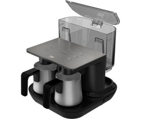 Resim Antrasit Çelik Ikili Türk Kahve Makinesi, Tüm Kahve Severlere Özel 