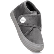 Resim Kiko Kids Petri Günlük Erkek Çocuk Ev Okul Kreş Panduf Gri Gri 