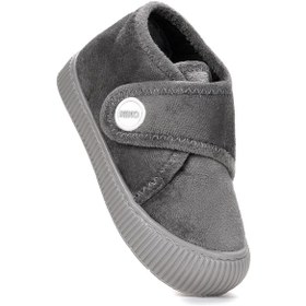 Resim Kiko Kids Petri Günlük Erkek Çocuk Ev Okul Kreş Panduf Gri Gri 