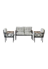 Resim Balkon-bahçe-kafe Çay Seti Koltuk Oturma Takımı-oturma Grubu Miami Bej 